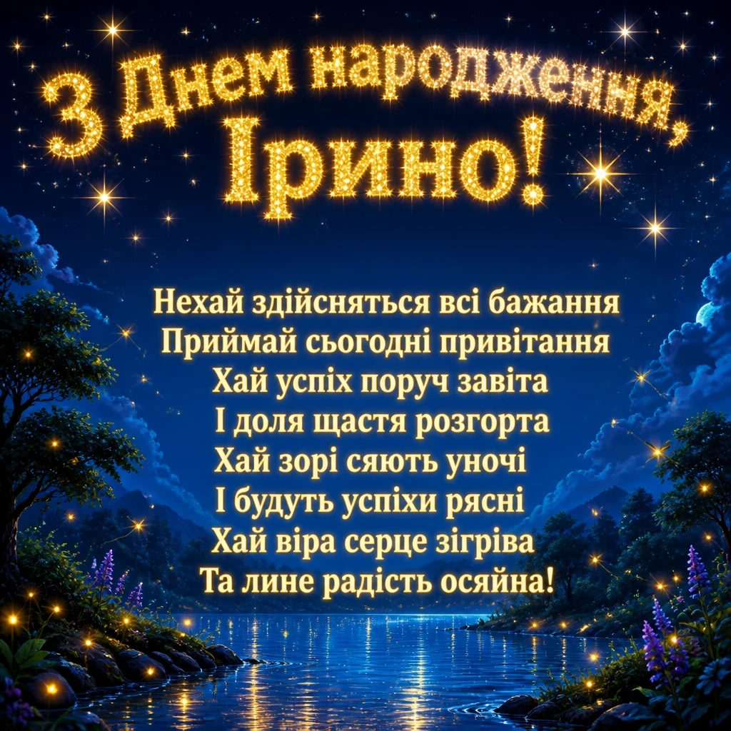 з днем народження ірина