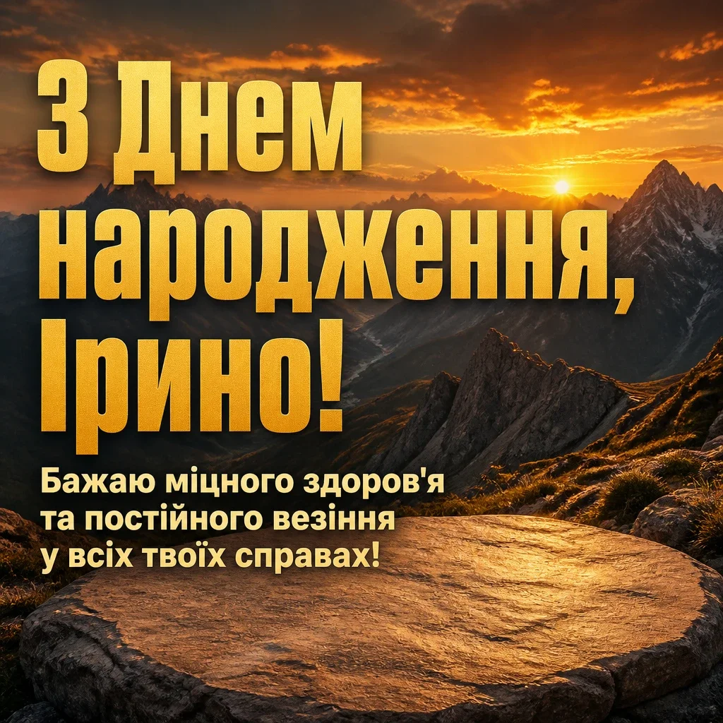 з днем народження ірина