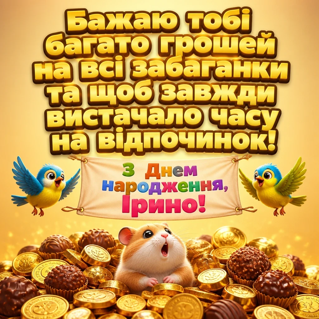 з днем народження ірина