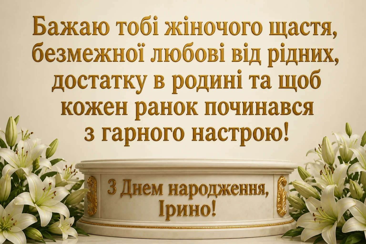 з днем народження ірина