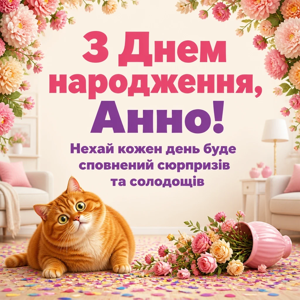 з днем народження анна
