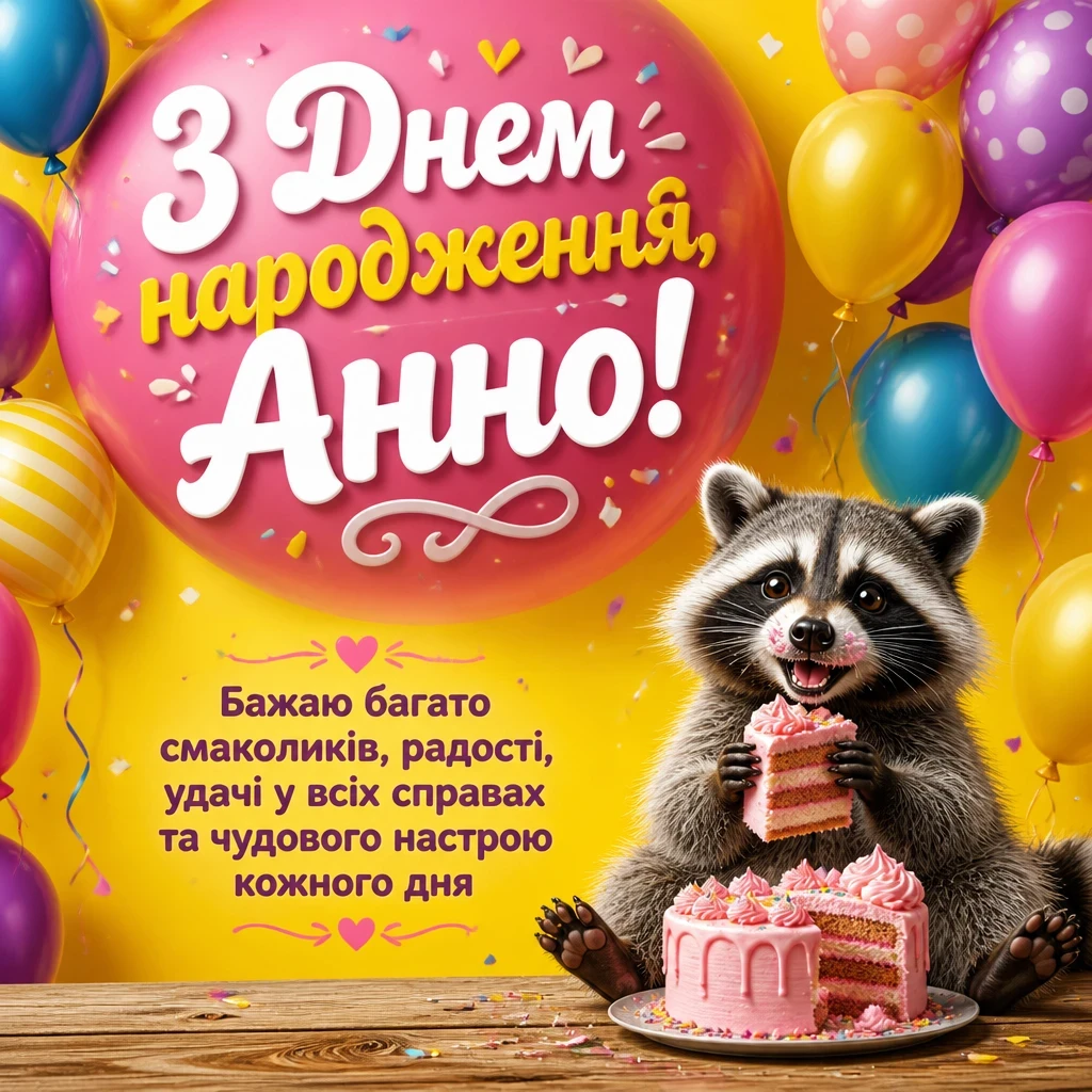 з днем народження анна