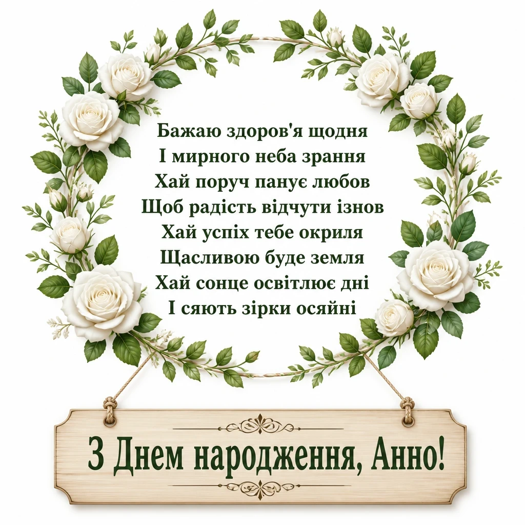 з днем народження анна