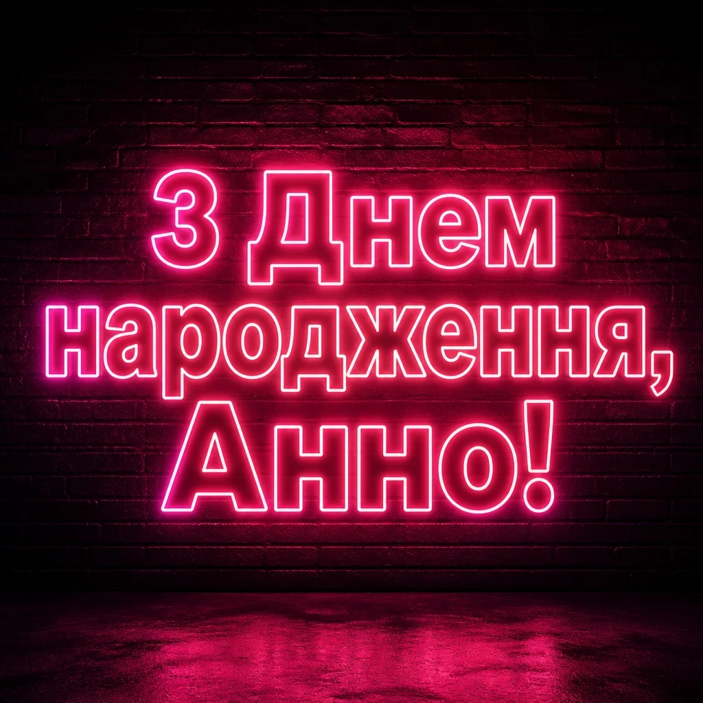 з днем народження анна