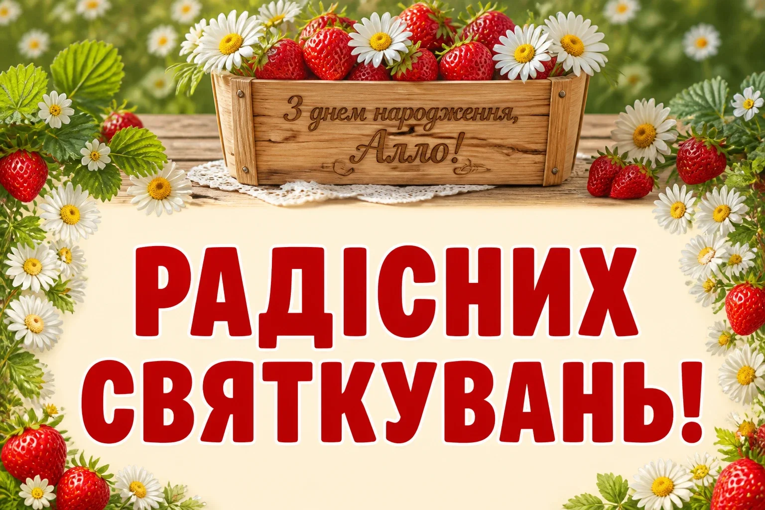 з днем народження алла
