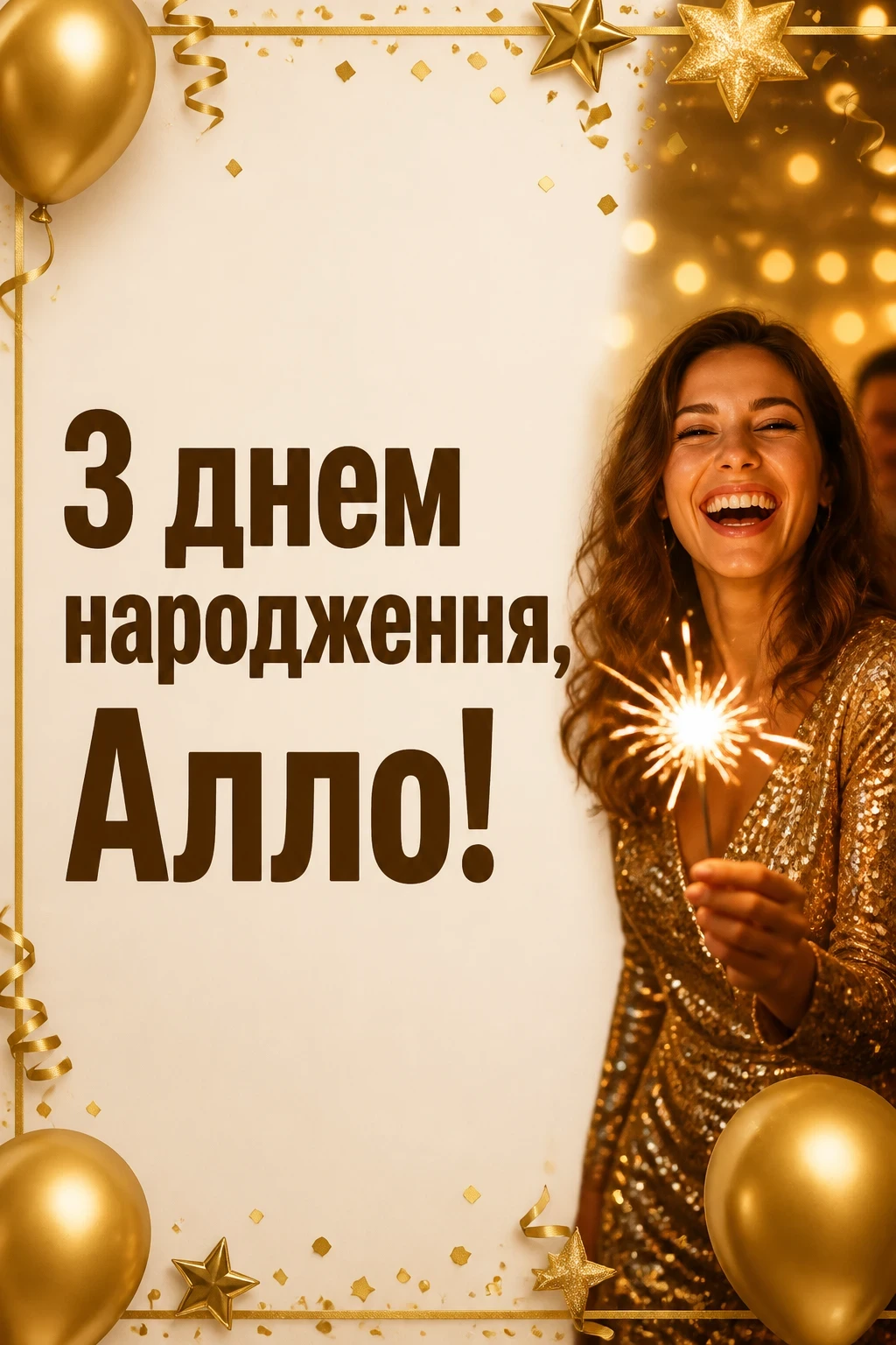 з днем народження алла