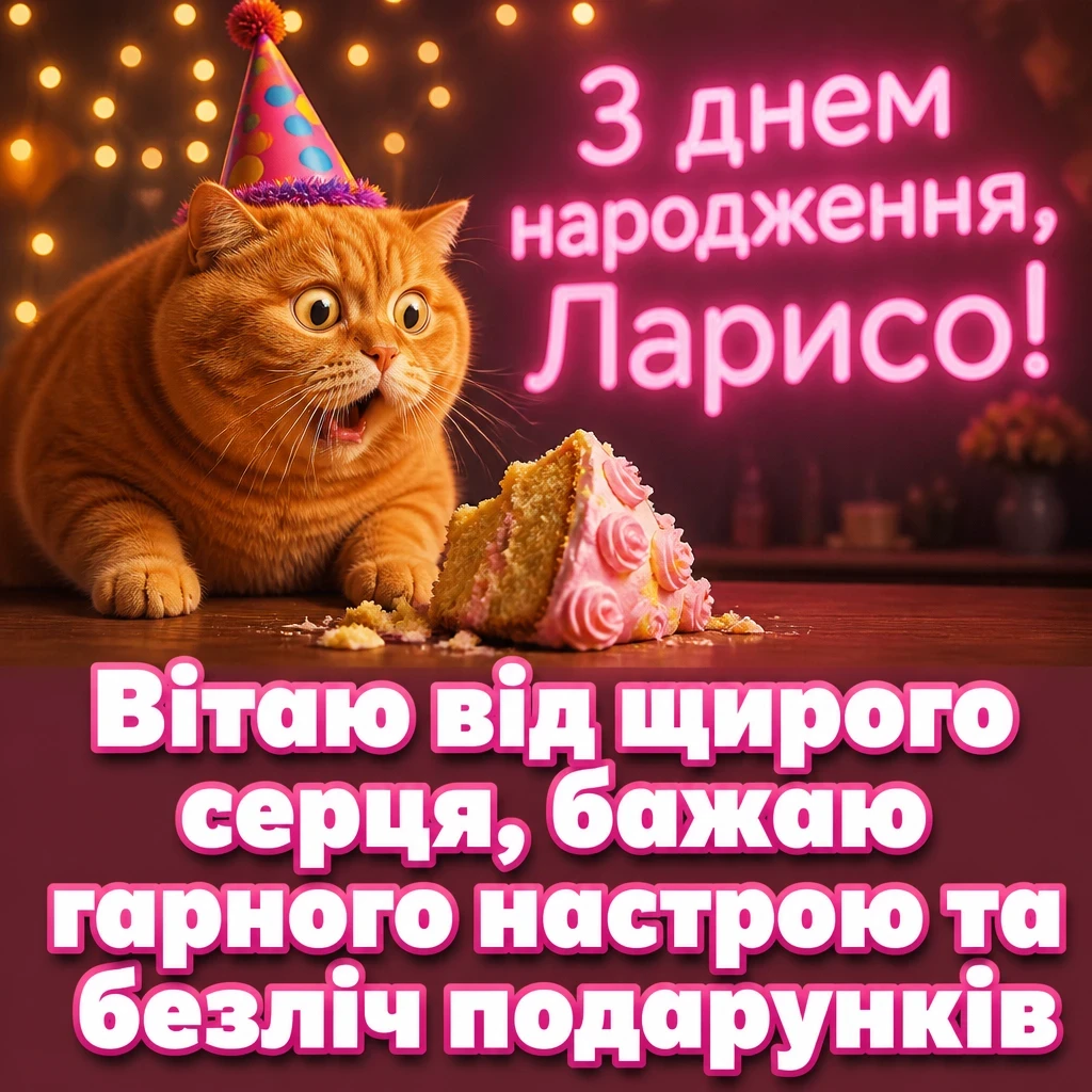 з днем народження лариса