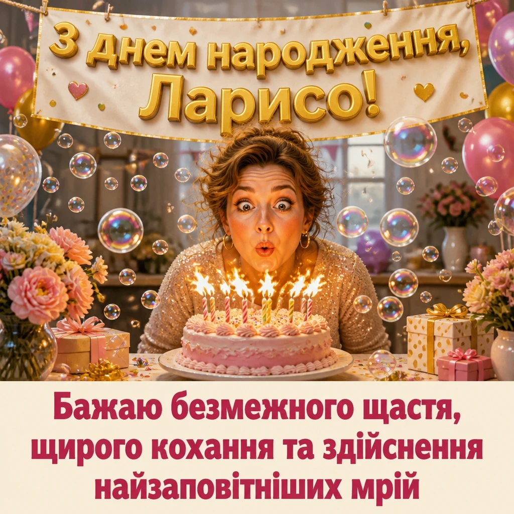 з днем народження лариса