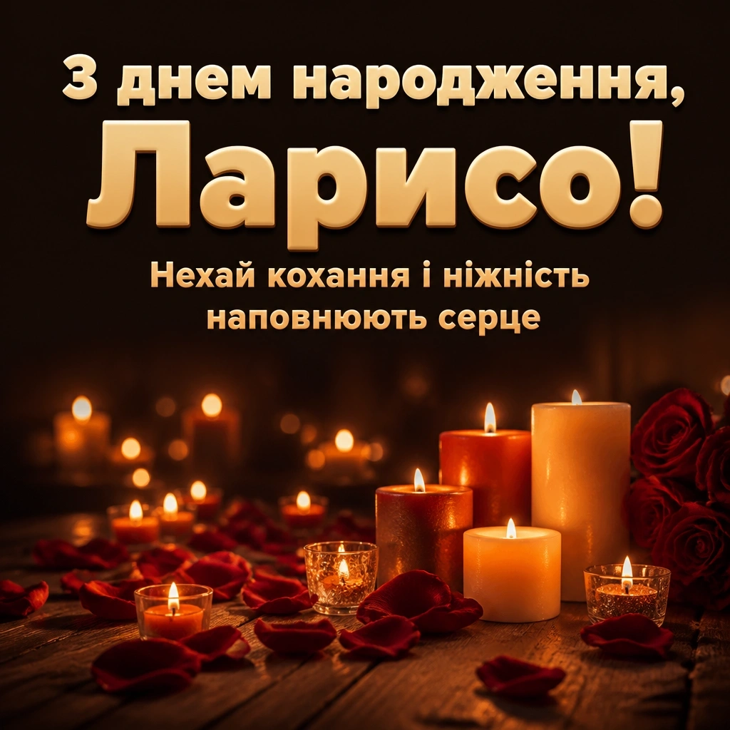 з днем народження лариса