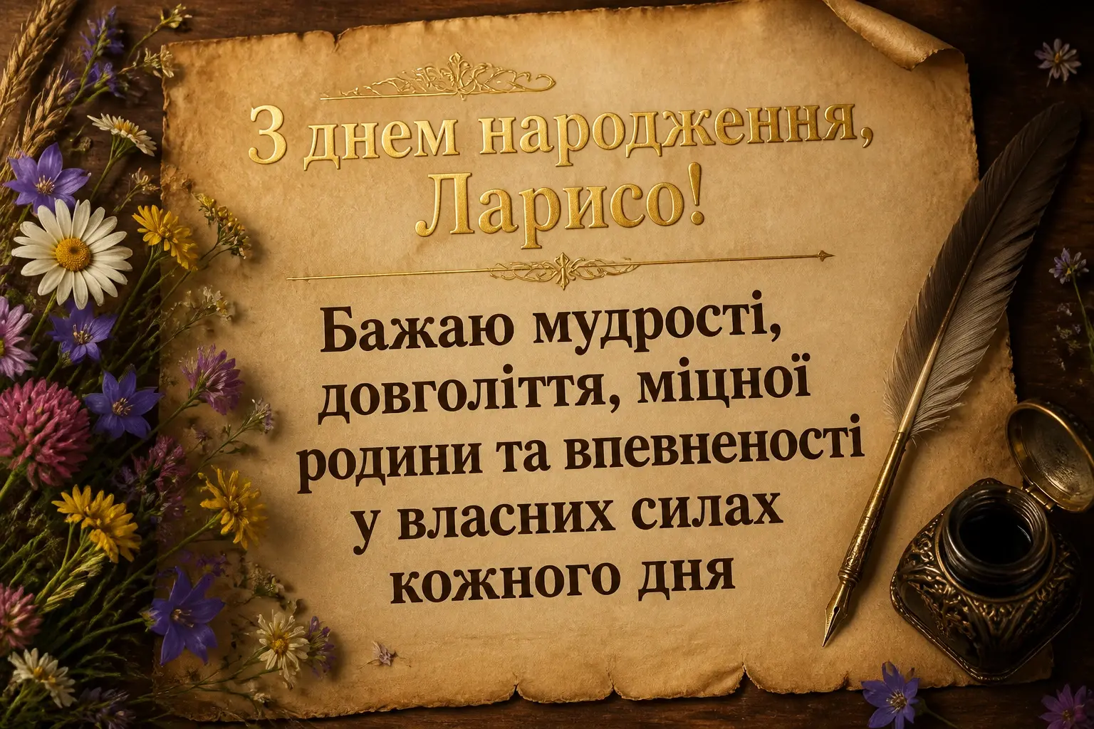 з днем народження лариса
