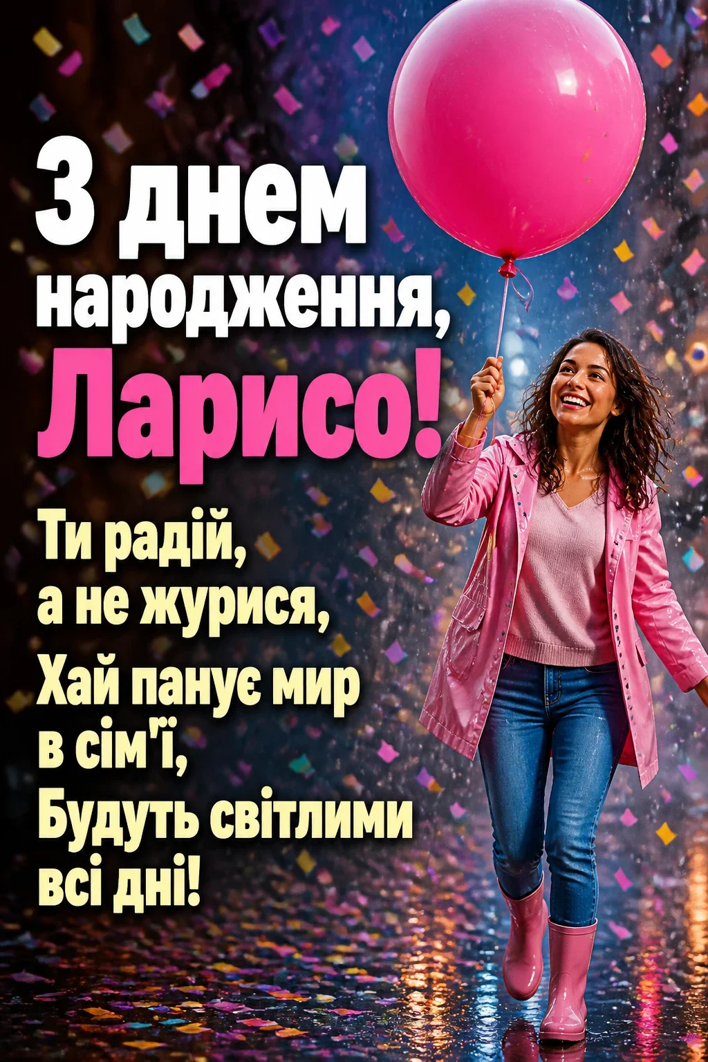 з днем народження лариса