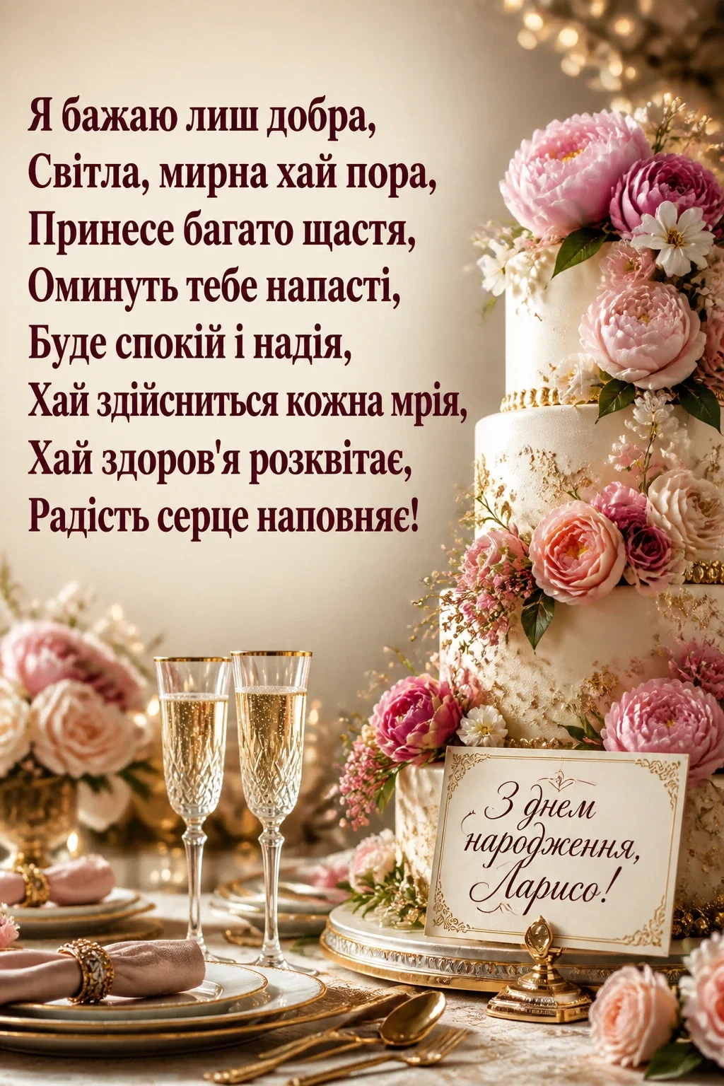 з днем народження лариса