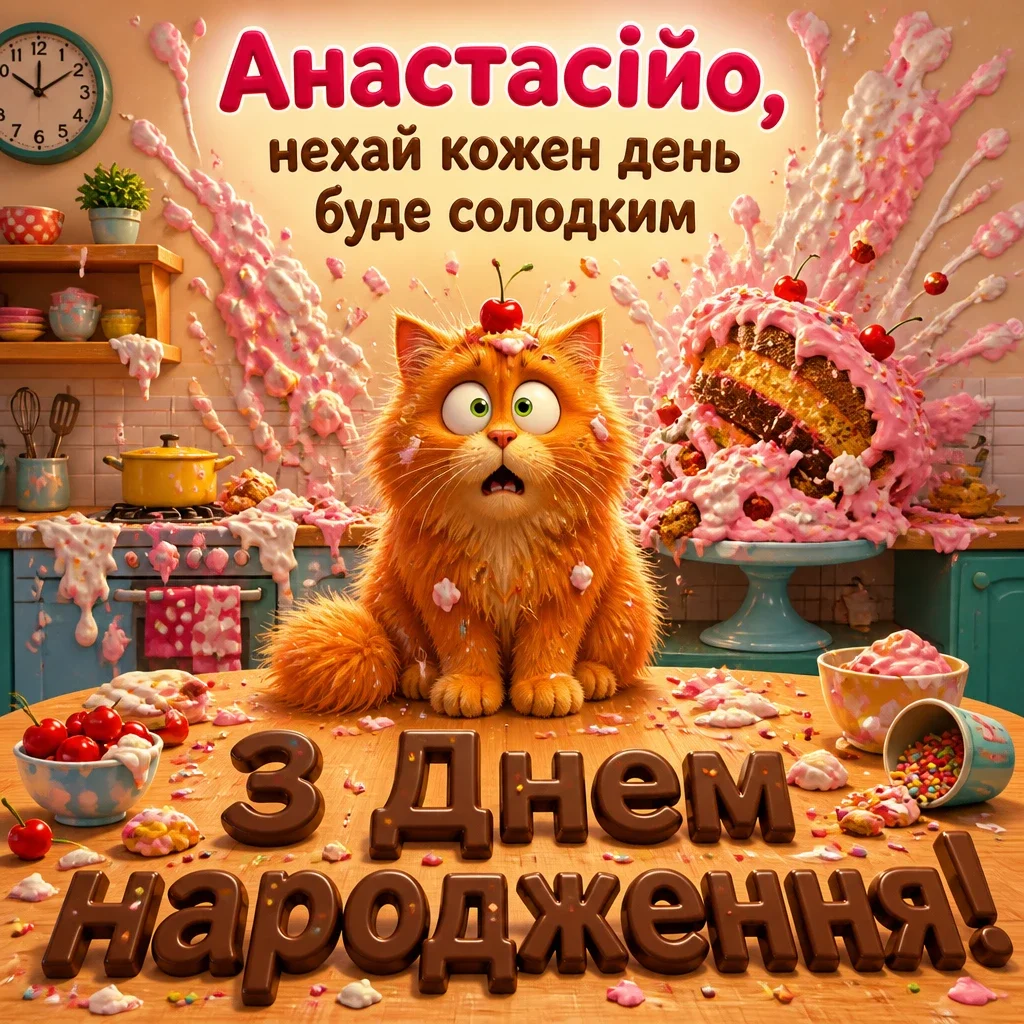 з днем народження анастасія