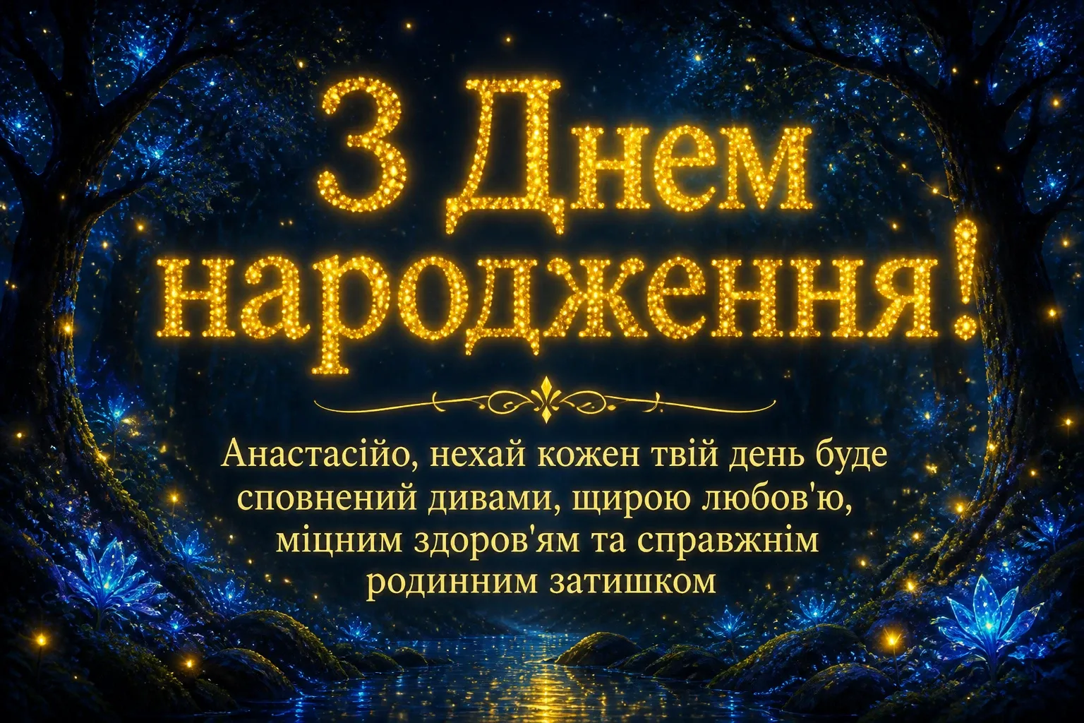 з днем народження анастасія