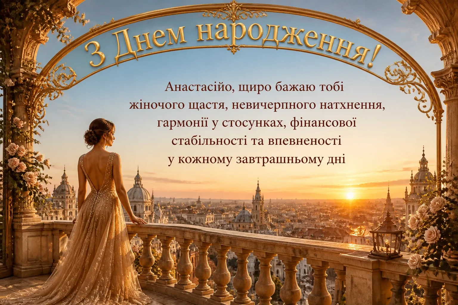 з днем народження анастасія