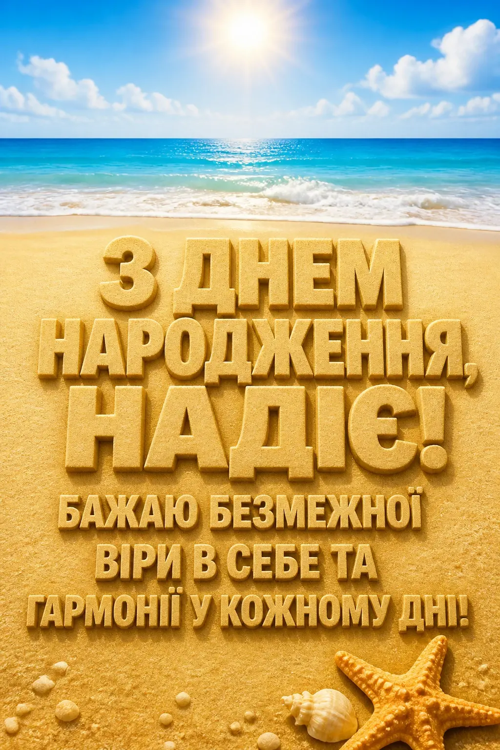 з днем народження надія