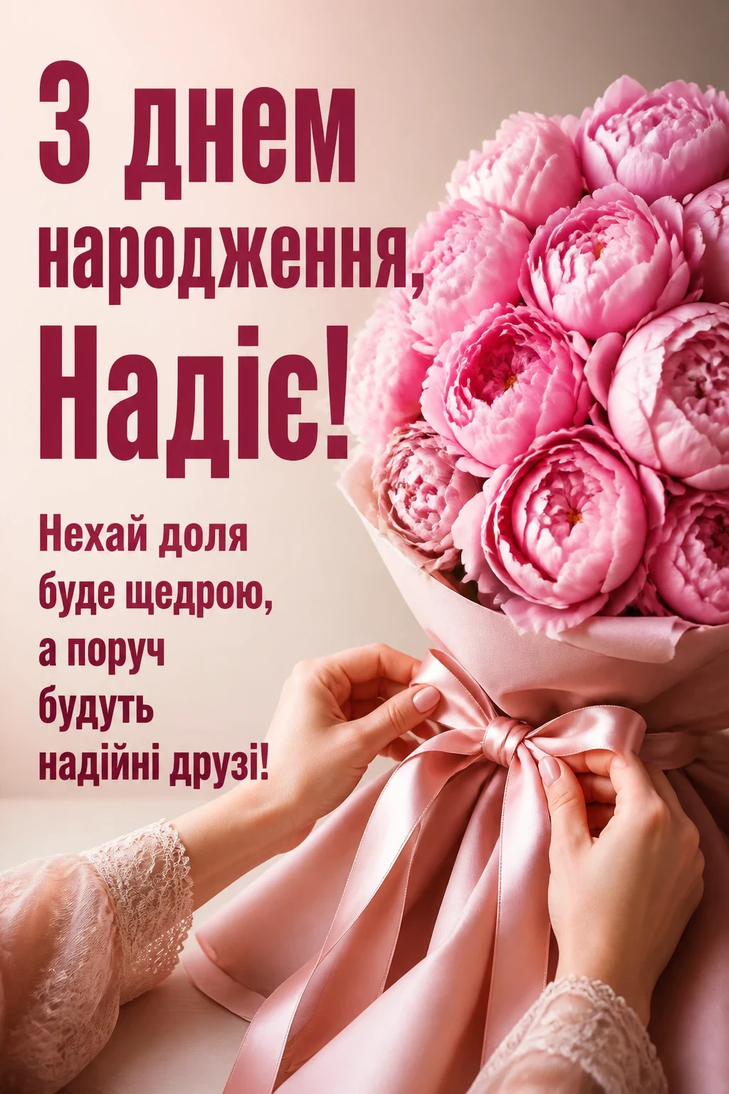 з днем народження надія