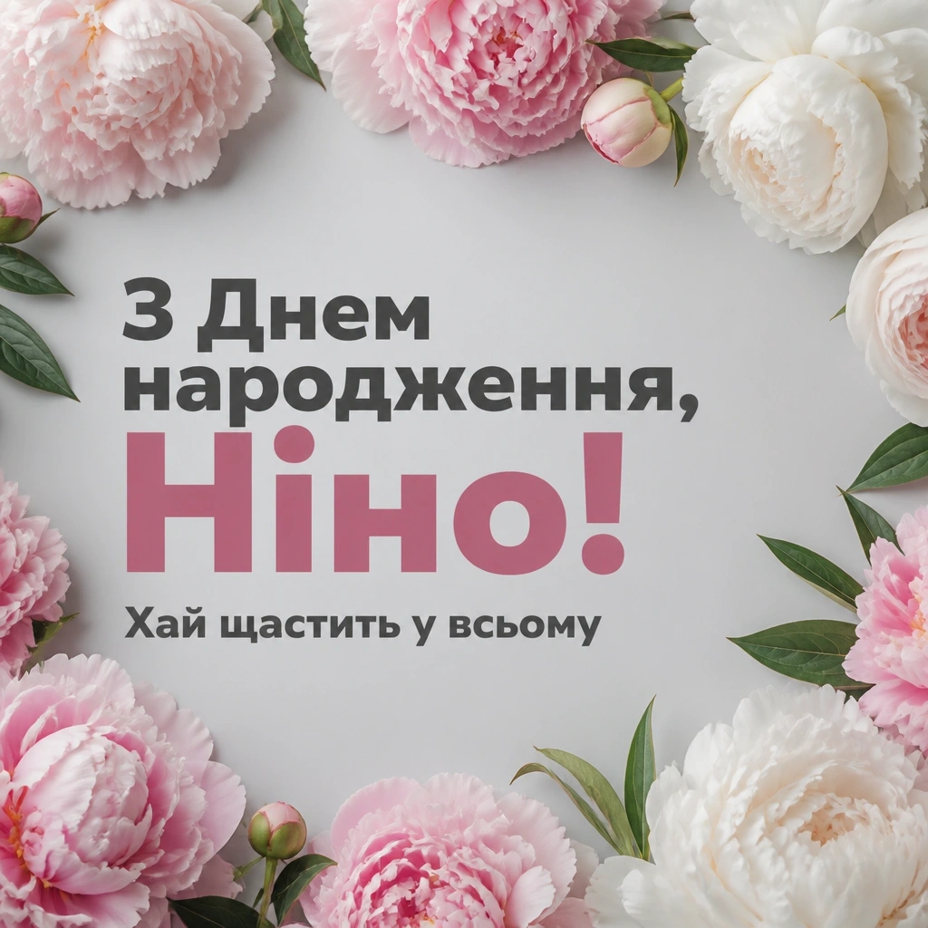 з днем народження ніна