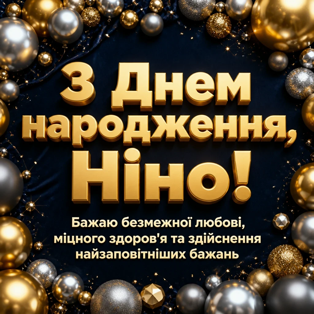 з днем народження ніна