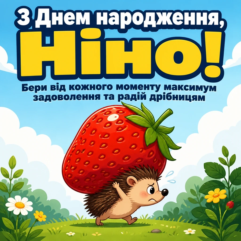 з днем народження ніна