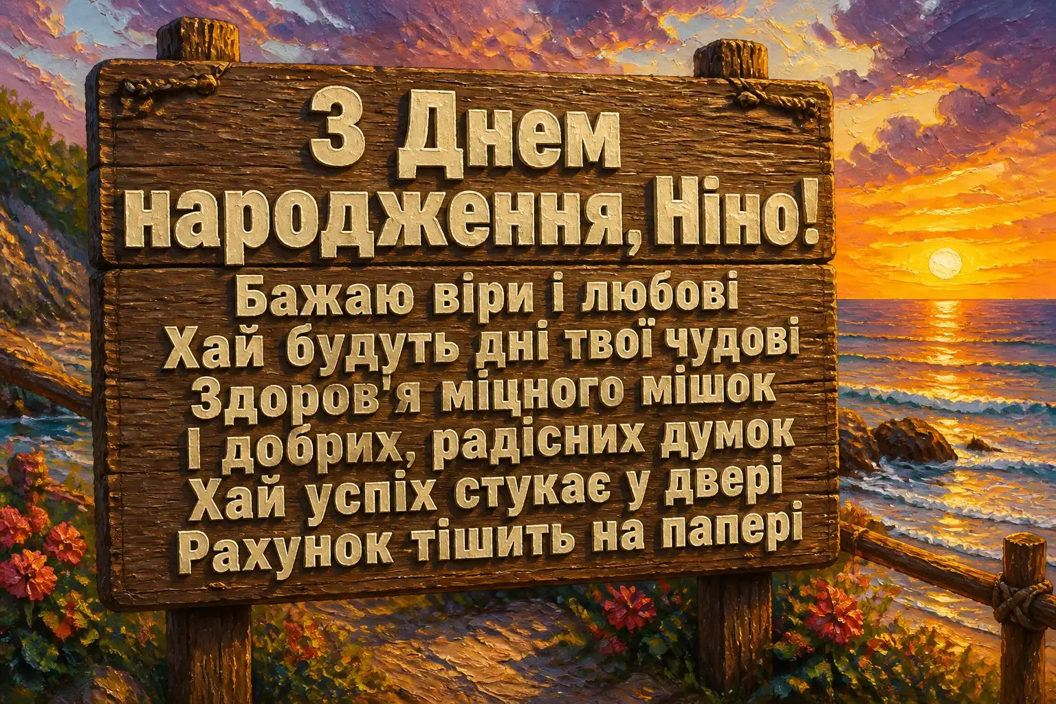 з днем народження ніна