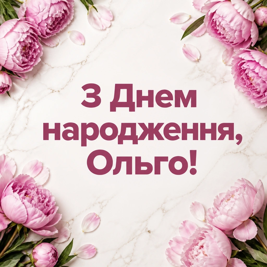 з днем народження ольга з днем народження ольга
