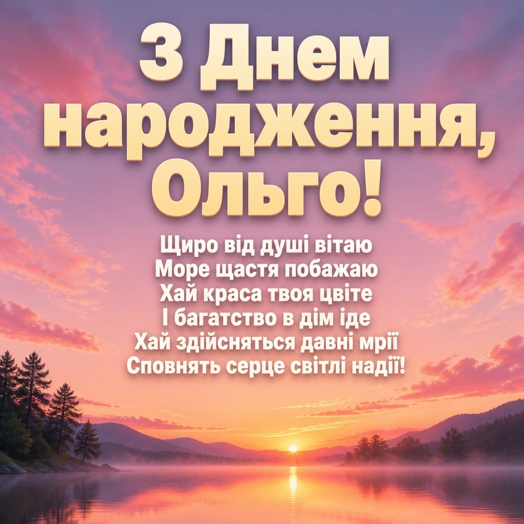 з днем народження ольга з днем народження ольга