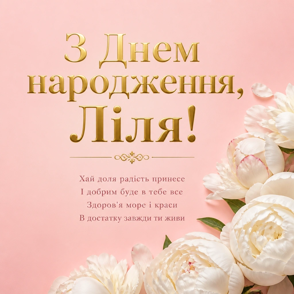 з днем народження ліля