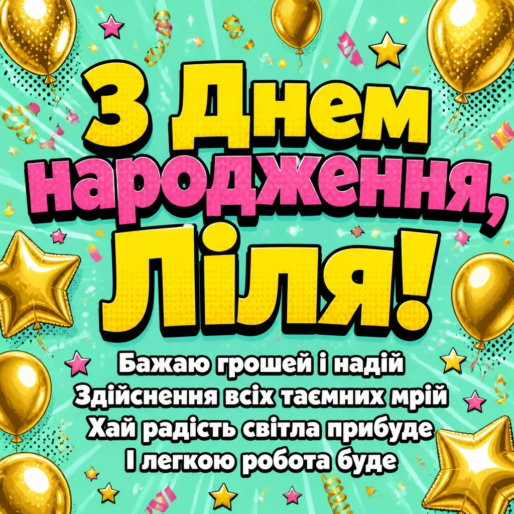 з днем народження ліля