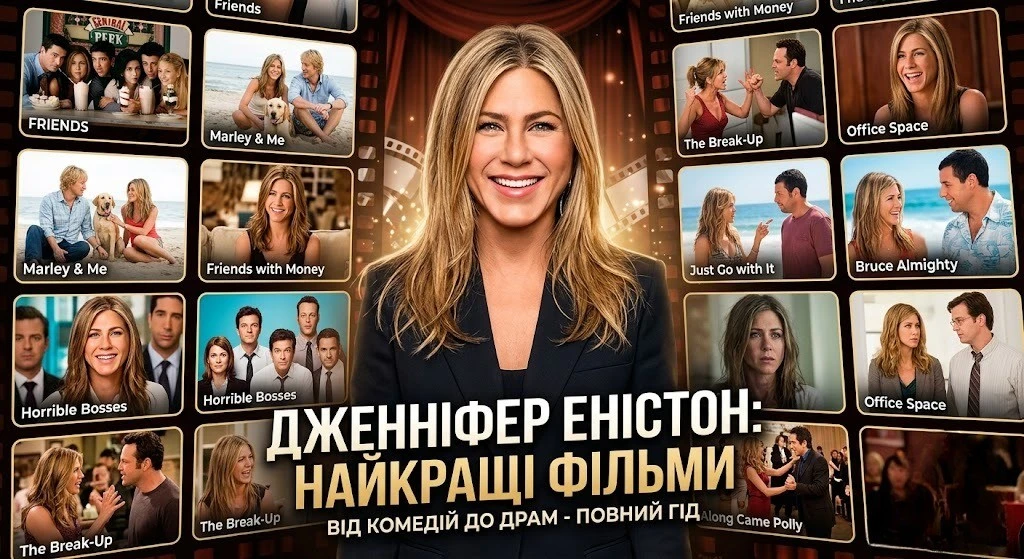 Дженніфер Еністон фільми 2015–2026: повний список