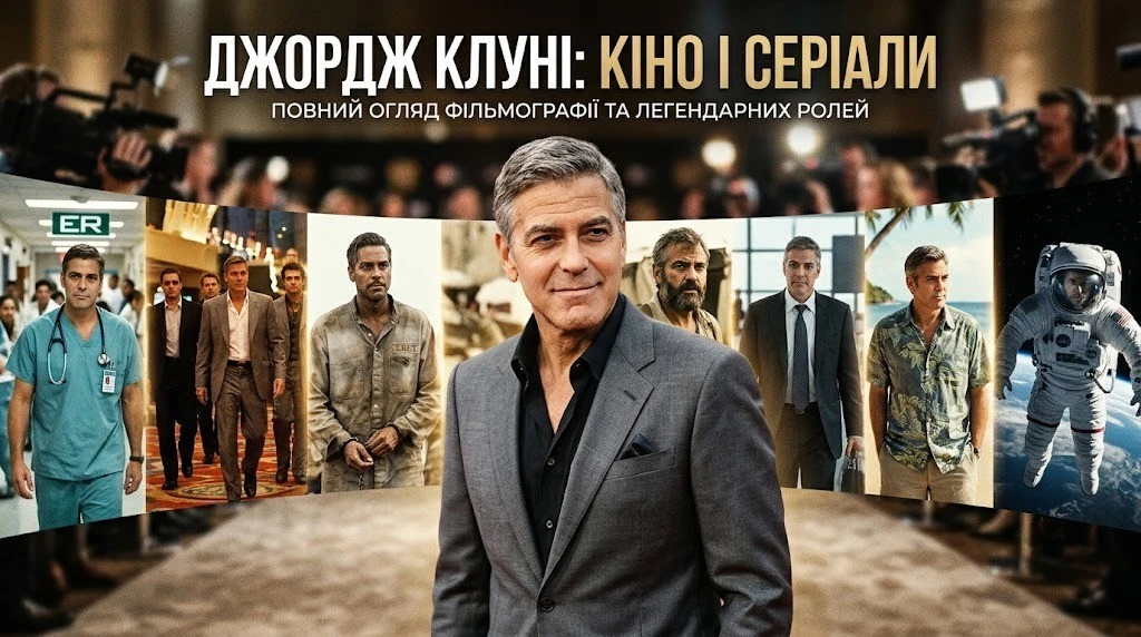 Що дивитись з фільмів і серіалів Джорджа Клуні