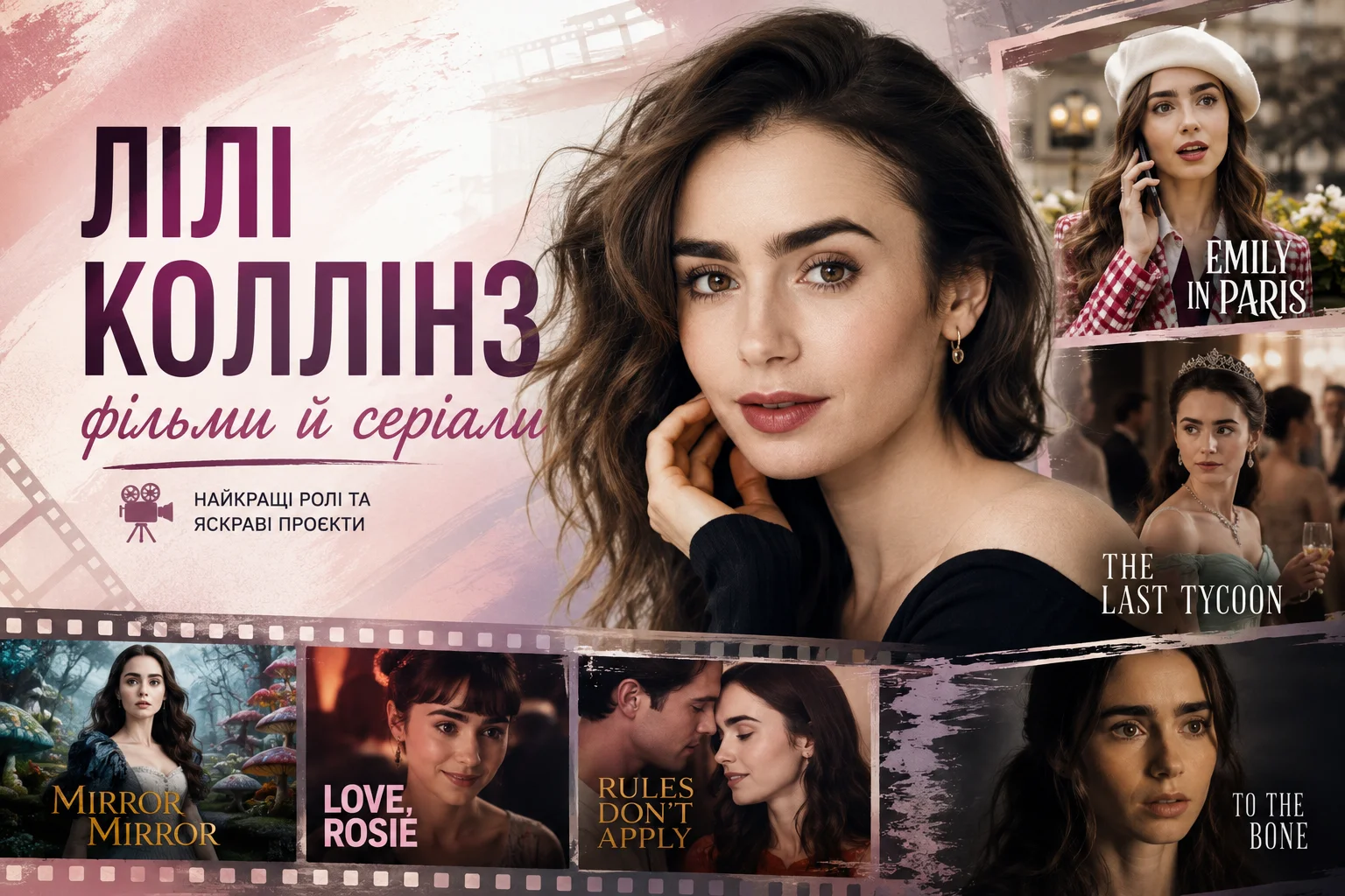 Лілі Коллінз фільми й серіали від початку до сьогодні