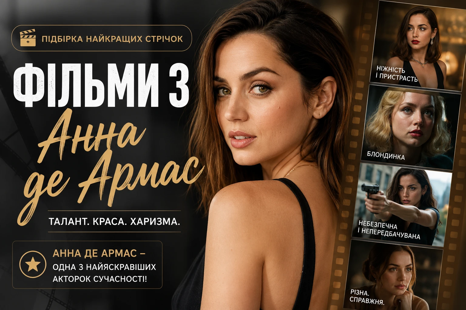 Ана де Армас: актриса, що підкорила Голлівуд